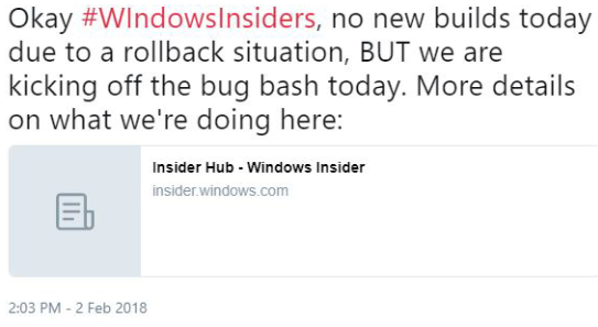 今天無Windows 10 RS4新版推送，Bug大掃除繼續(xù)